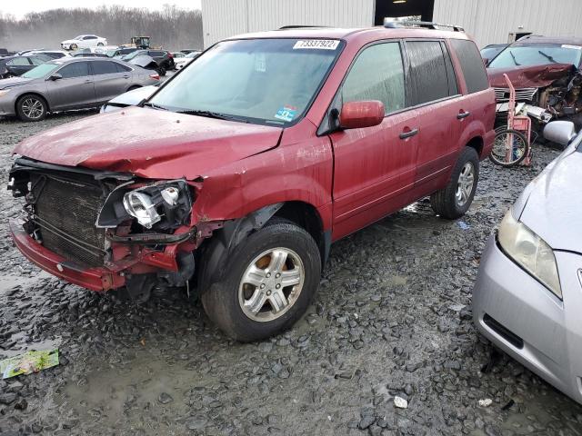 HONDA PILOT EXL 2005 with VIN 2HKYF18795H538800 - Photo from auction