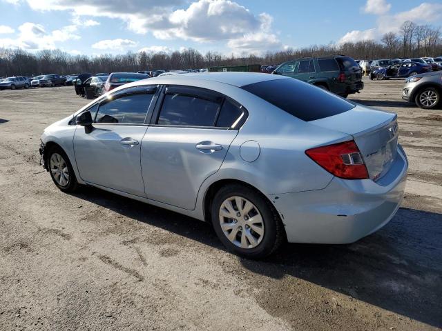 Photo 2 from auction – 2012 HONDA CIVIC LX with VIN 19XFB2F52CE374639