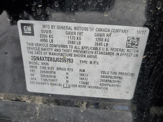 Photo 14 from auction – 2018 CHEVROLET EQUINOX LS with VIN 2GNAXTEX0J6209763
