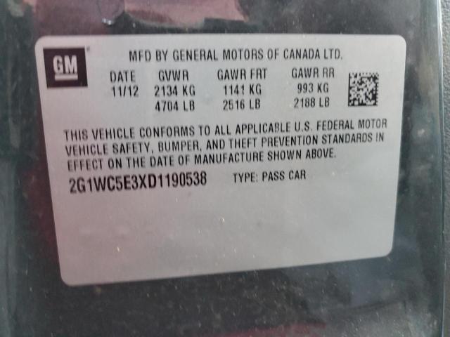 Photo 10 from auction – 2013 CHEVROLET IMPALA LTZ with VIN 2G1WC5E3XD1190538