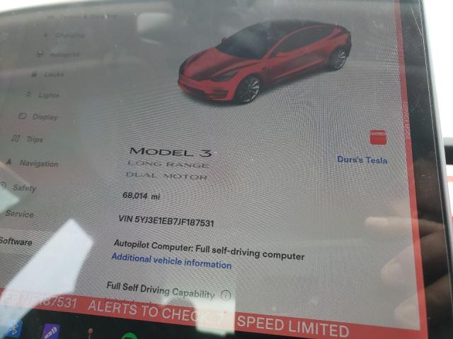 Photo 9 from auction – 2018 TESLA MODEL 3 with VIN 5YJ3E1EB7JF187531