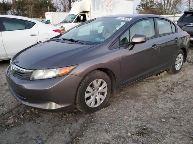 HONDA CIVIC LX 2012 with VIN 19XFB2F57CE365970 - Photo from auction