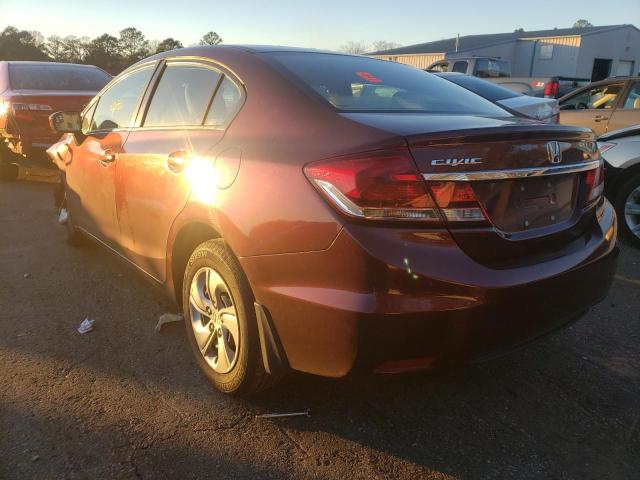 Photo 2 from auction – 2015 HONDA CIVIC LX with VIN 19XFB2F59FE245687