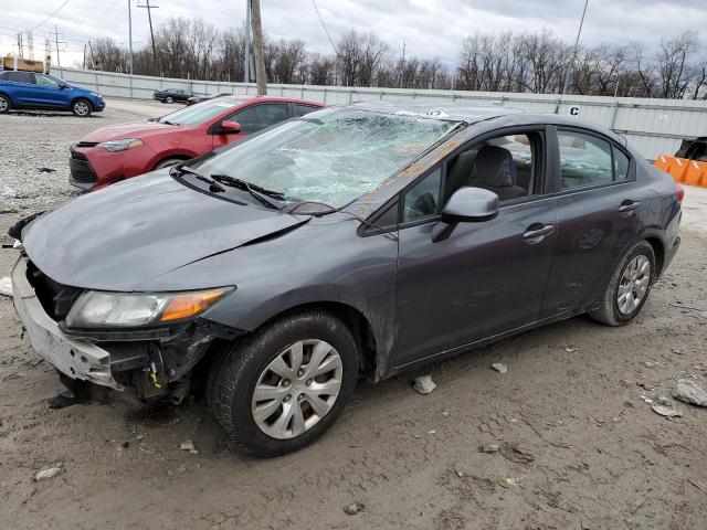 HONDA CIVIC LX 2012 with VIN 19XFB2F57CE104371 - Photo from auction