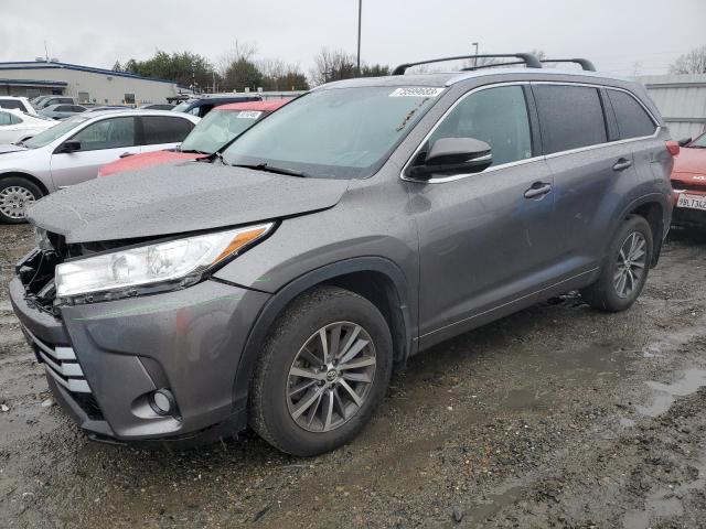 TOYOTA HIGHLANDER 2018 with VIN 5TDJZRFH0JS857803 - Photo from auction