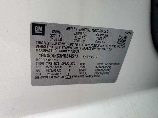 Photo 14 from auction – 2017 CHEVROLET TAHOE C150 with VIN 1GNSCAKC3HR314513