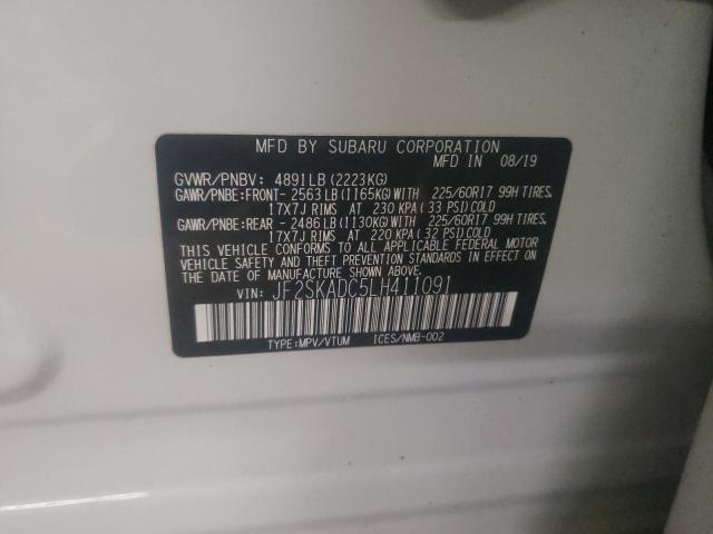 Photo 14 from auction – 2020 SUBARU FORESTER with VIN JF2SKADC5LH411091
