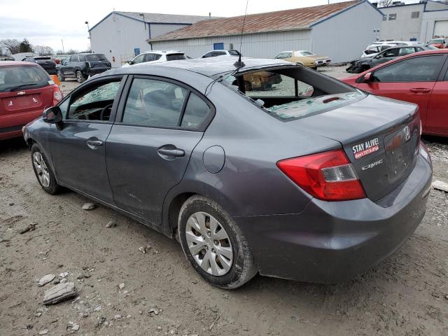 Photo 2 from auction – 2012 HONDA CIVIC LX with VIN 19XFB2F57CE104371