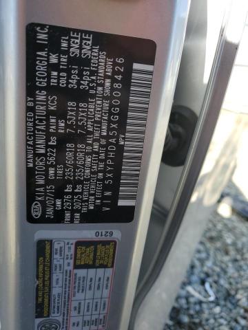 Photo 14 from auction – 2016 KIA SORENTO EX with VIN 5XYPHDA5XGG008426