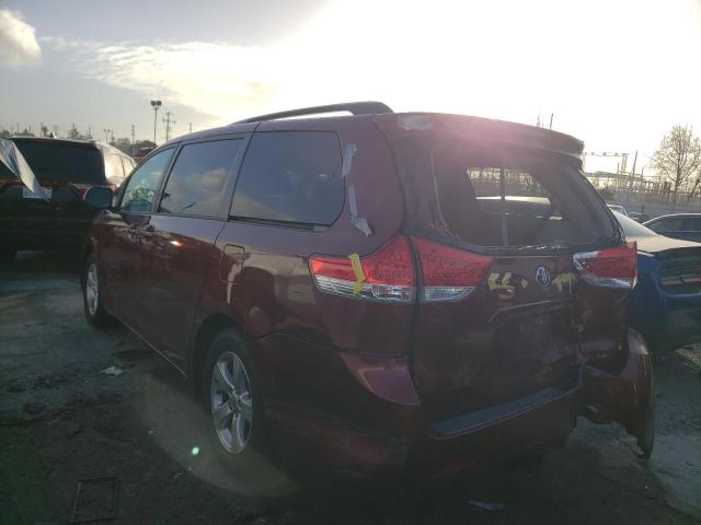 Photo 2 from auction – 2013 TOYOTA SIENNA LE with VIN 5TDKK3DC5DS374955