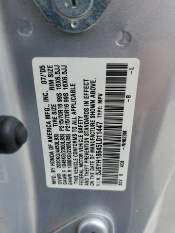 Photo 14 from auction – 2005 HONDA ELEMENT EX with VIN 5J6YH18645L011447