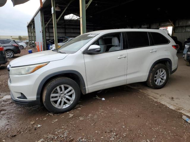 TOYOTA HIGHLANDER 2015 with VIN 5TDZKRFH5FS051504 - Photo from auction