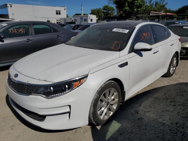 KIA OPTIMA EX 2017 with VIN 5XXGU4L37HG124874 - Photo from auction