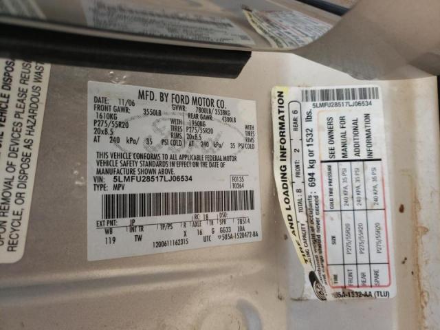 Photo 14 from auction – 2007 LINCOLN NAVIGATOR with VIN 5LMFU28517LJ06534