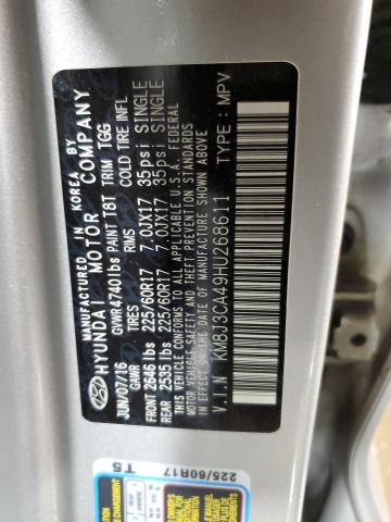Photo 14 from auction – 2017 HYUNDAI TUCSON LIM with VIN KM8J3CA49HU268611