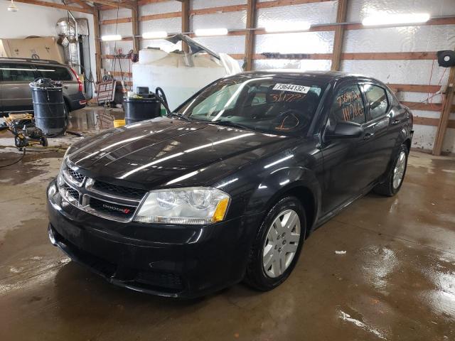DODGE AVENGER SE 2012 with VIN 1C3CDZAB2CN311771 - Photo from auction