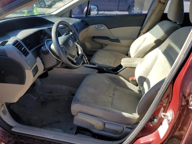 Photo 7 from auction – 2012 HONDA CIVIC LX with VIN 2HGFB2F57CH608781