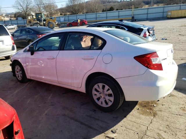 Photo 2 from auction – 2012 HONDA CIVIC LX with VIN 19XFB2F54CE072561