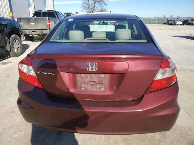 Photo 6 from auction – 2012 HONDA CIVIC LX with VIN 19XFB2F50CE024975