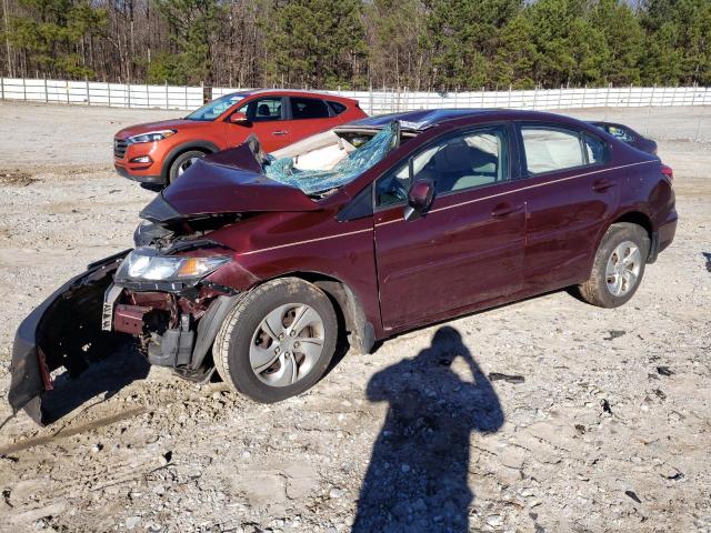 Photo 1 from auction – 2013 HONDA CIVIC LX with VIN 19XFB2F50DE069688