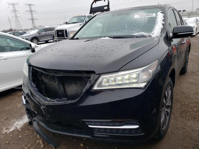 ACURA MDX TECHNO 2014 with VIN 5FRYD4H41EB002062 - Photo from auction