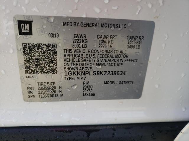 Photo 14 from auction – 2019 GMC ACADIA DEN with VIN 1GKKNPLS8KZ238634