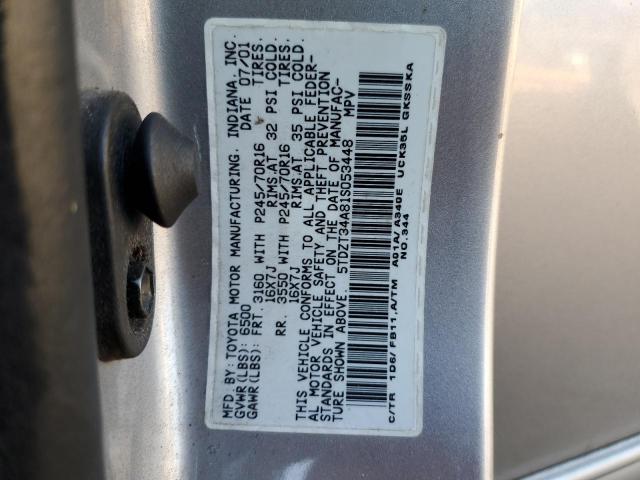 Photo 14 from auction – 2001 TOYOTA SEQUOIA SR with VIN 5TDZT34A81S053448