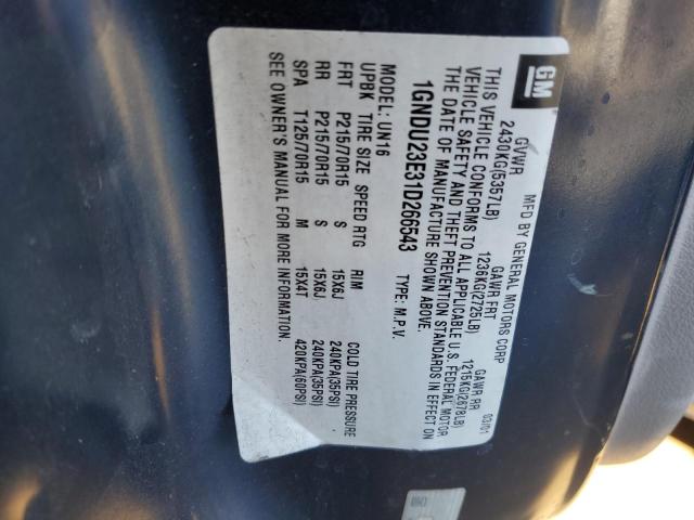 Photo 14 from auction – 2001 CHEVROLET VENTURE EC with VIN 1GNDU23E31D266543