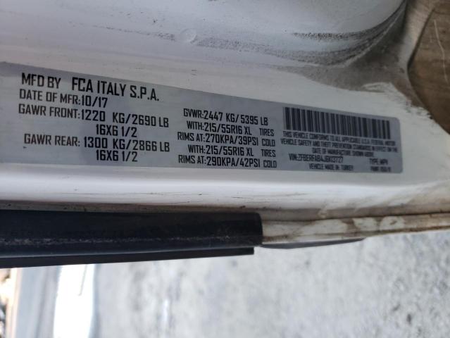 Photo 14 from auction – 2018 RAM PROMASTER with VIN ZFBERFAB4J6K13727