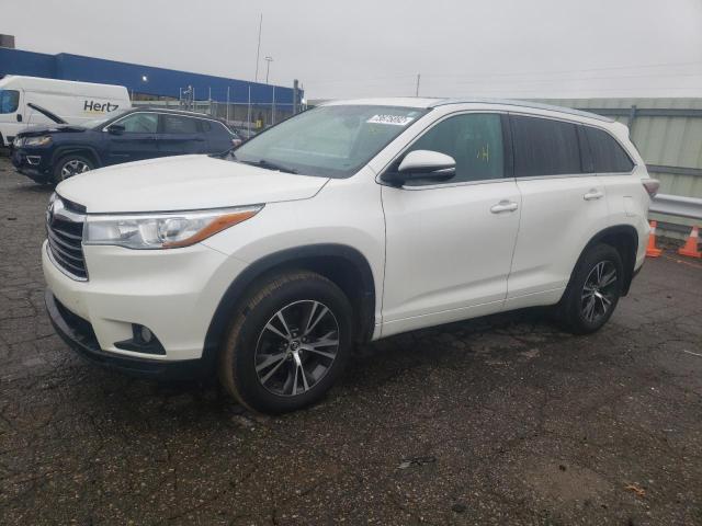 TOYOTA HIGHLANDER 2016 with VIN 5TDJKRFH0GS226613 - Photo from auction