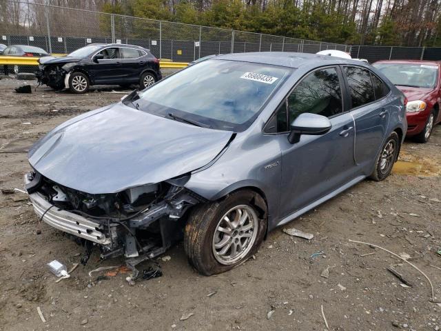 TOYOTA COROLLA LE 2021 with VIN JTDEAMDE9MJ017881 - Photo from auction