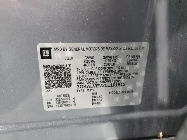 Photo 14 from auction – 2020 GMC TERRAIN SL with VIN 3GKALVEV3LL101512