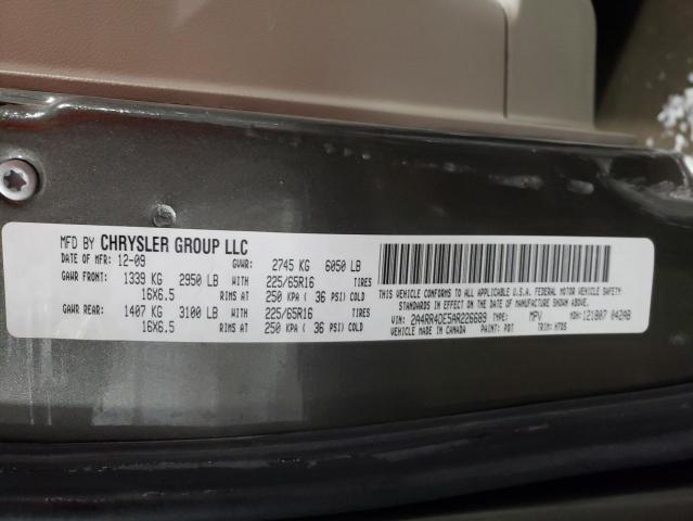 Photo 14 from auction – 2010 CHRYSLER TOWN & COU with VIN 2A4RR4DE5AR226689