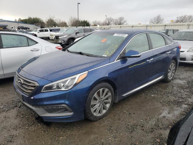HYUNDAI SONATA SPO 2017 with VIN 5NPE34AF5HH579136 - Photo from auction