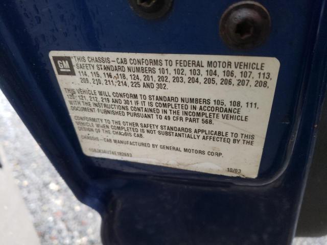 Photo 10 from auction – 2004 CHEVROLET SILVERADO with VIN 1GBJK34U74E182693