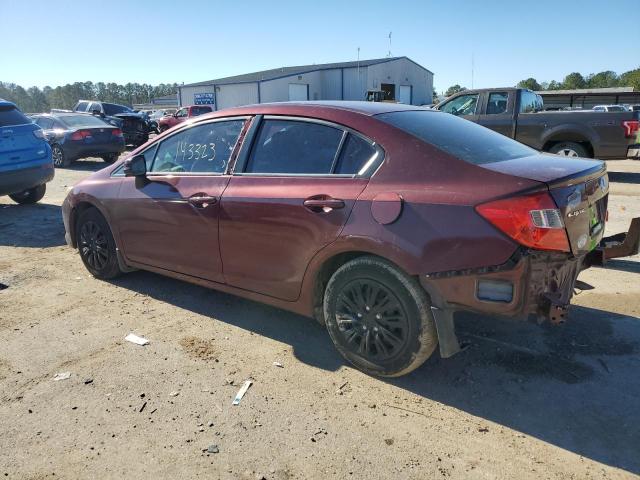 Photo 2 from auction – 2012 HONDA CIVIC LX with VIN 2HGFB2F57CH608781