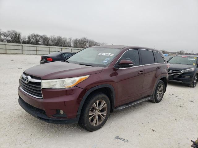 TOYOTA HIGHLANDER 2015 with VIN 5TDZKRFH0FS081221 - Photo from auction