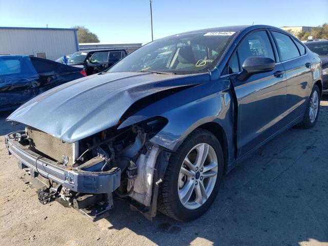 FORD FUSION SE 2018 with VIN 3FA6P0LU9JR187086 - Photo from auction