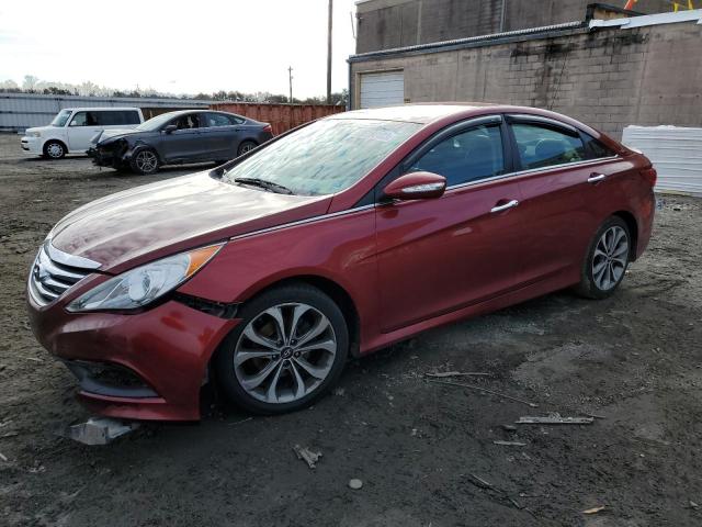 HYUNDAI SONATA SE 2014 with VIN 5NPEC4AC9EH818317 - Photo from auction