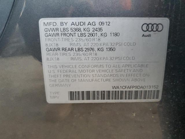 Photo 14 from auction – 2013 AUDI Q5 PREMIUM with VIN WA1CFAFP9DA013152