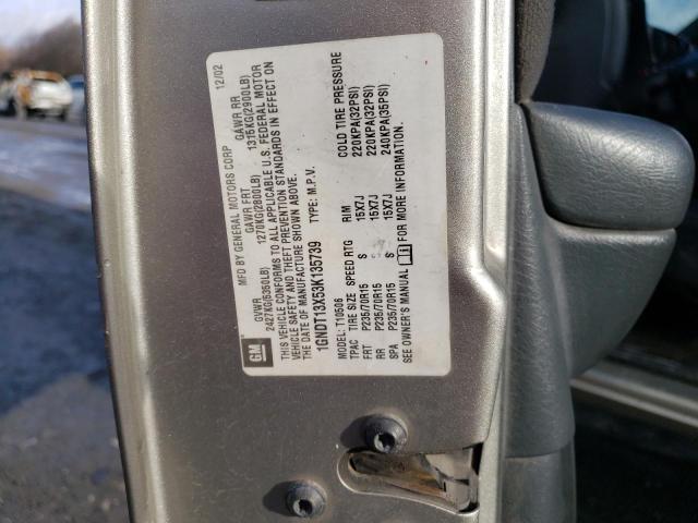 Photo 14 from auction – 2003 CHEVROLET BLAZER with VIN 1GNDT13X53K135739
