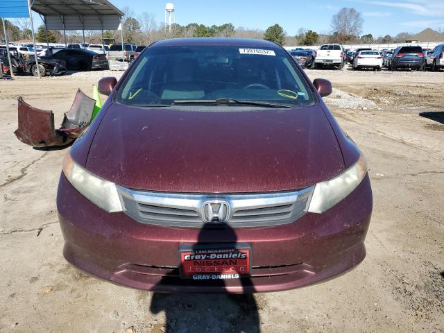 Photo 5 from auction – 2012 HONDA CIVIC LX with VIN 2HGFB2F57CH608781