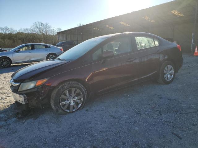 HONDA CIVIC LX 2012 with VIN 19XFB2F57CE095025 - Photo from auction