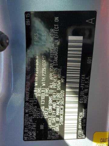 Photo 14 from auction – 2015 TOYOTA SIENNA LE with VIN 5TDKK3DC3FS657020