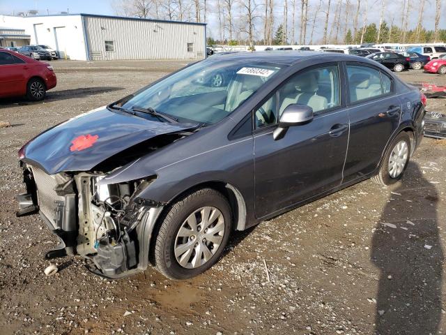HONDA CIVIC LX 2012 with VIN 19XFB2F53CE328897 - Photo from auction