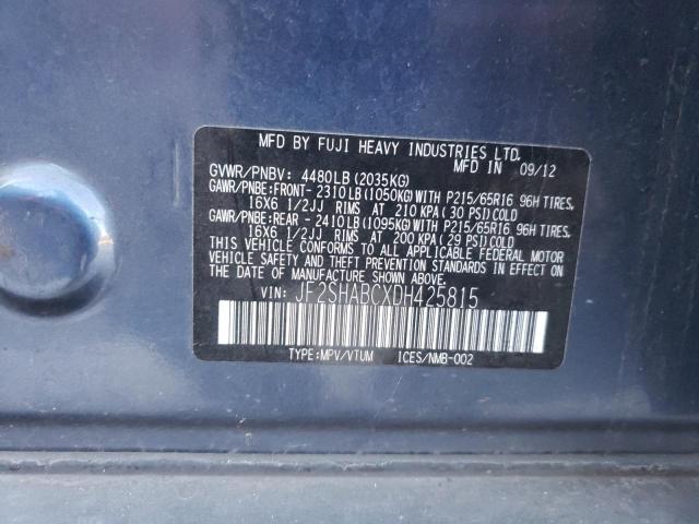 Photo 14 from auction – 2013 SUBARU FORESTER 2 with VIN JF2SHABCXDH425815