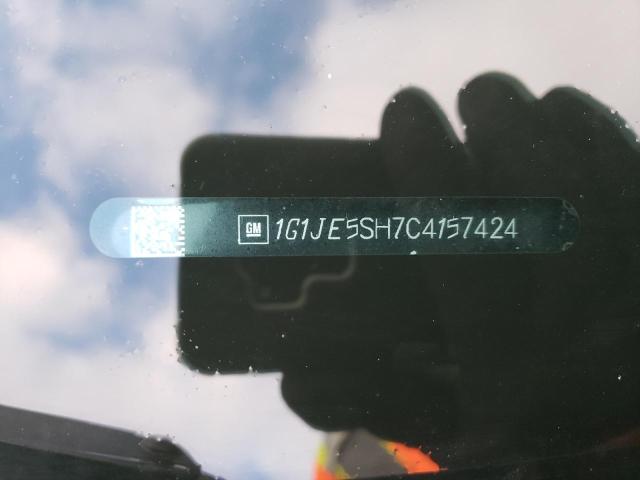 Photo 10 from auction – 2012 CHEVROLET SONIC LTZ with VIN 1G1JE5SH7C4157424