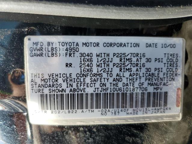 Photo 14 from auction – 2001 LEXUS RX 300 with VIN JTJHF10U610187706