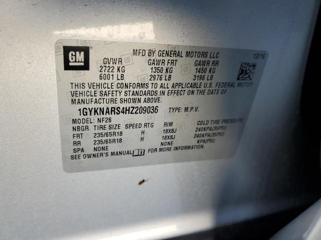 Photo 14 from auction – 2017 CADILLAC XT5 with VIN 1GYKNARS4HZ209036