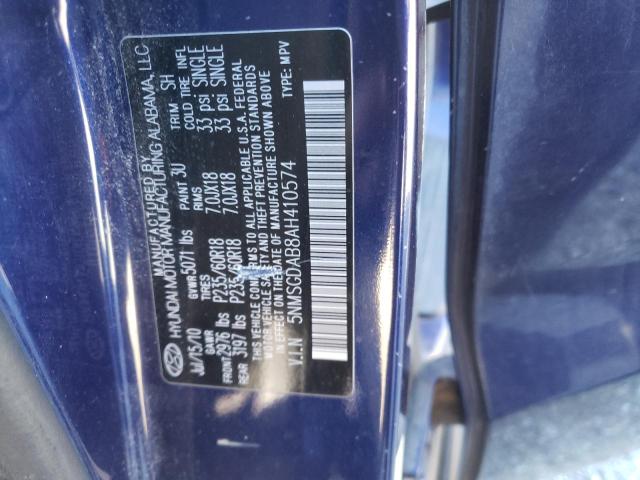 Photo 14 from auction – 2010 HYUNDAI SANTA FE G with VIN 5NMSGDAB8AH410574